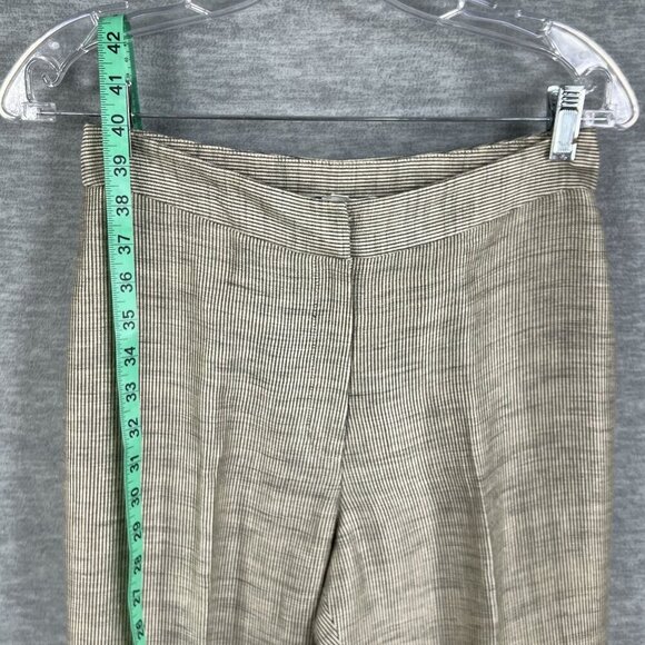 Rena Rowan Womens 4 Linen Blend Pinstripe 2-Piece Pant Suit Set Career Wear - Picture 9 of 16